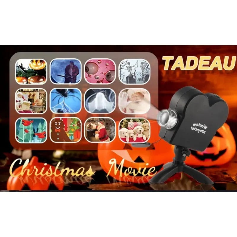 spooktacular Halloween window  projector (also applies for Christmas)