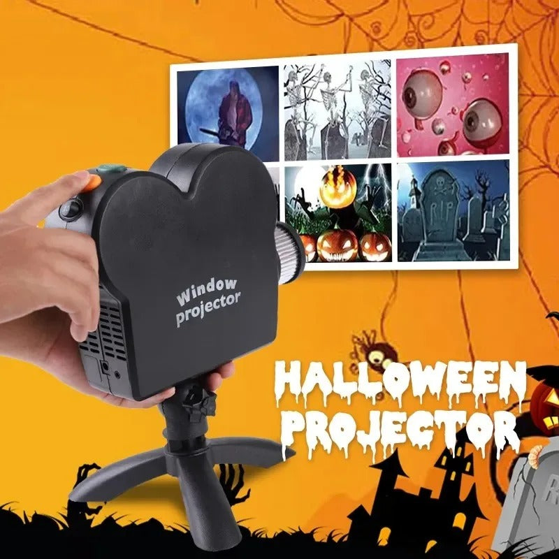 spooktacular Halloween window  projector (also applies for Christmas)